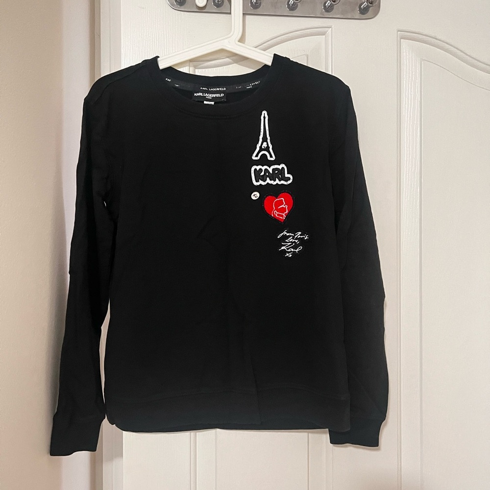 Karl Lagerfeld Black Sweatshirt